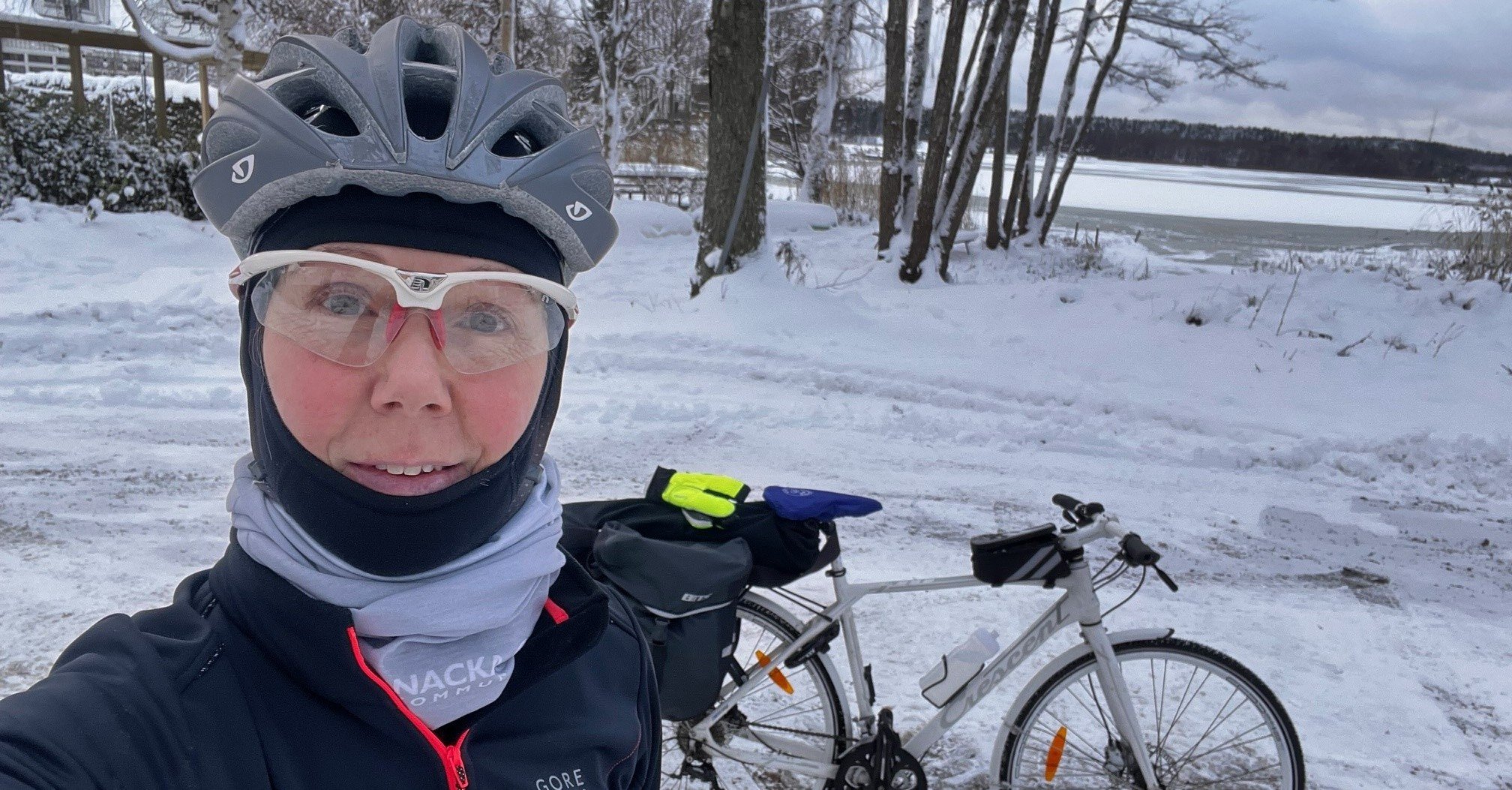 Terese Kalinski, en av årets vintercyklister är redo för utmaningen
