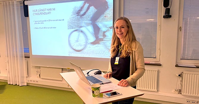 Bild på projektledaren för projekt "Cykla på vintern", Marianne Areskog