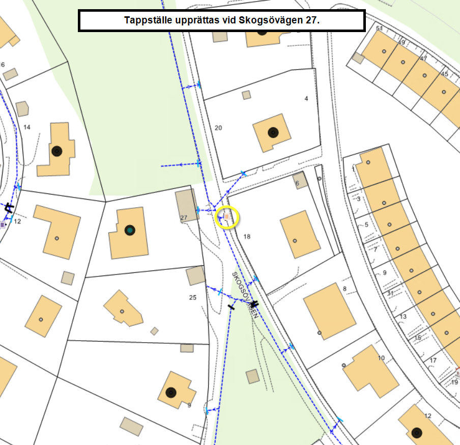 Kartbild Tasppst&auml;lle Skogs&ouml;v&auml;gen 27