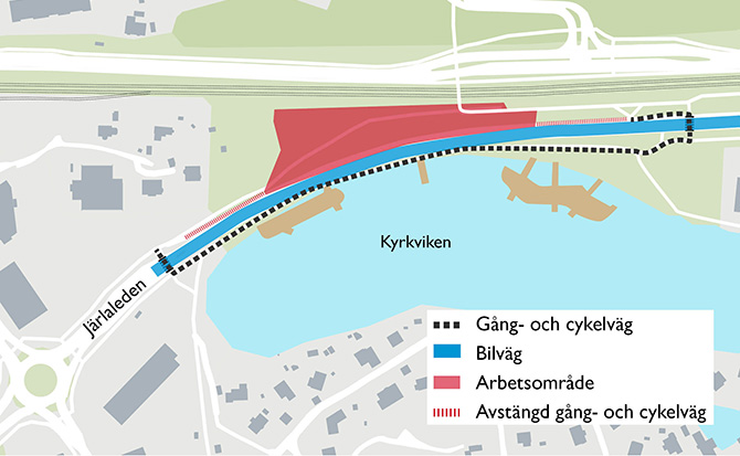 Karta över arbetsområdet Kyrkviksparken