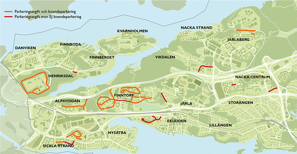 Parkeringsavgifter och boendeparkering | Nacka kommun