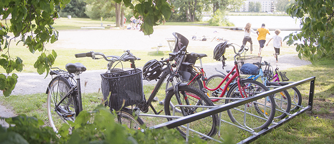 Cykelställ Ältabadet