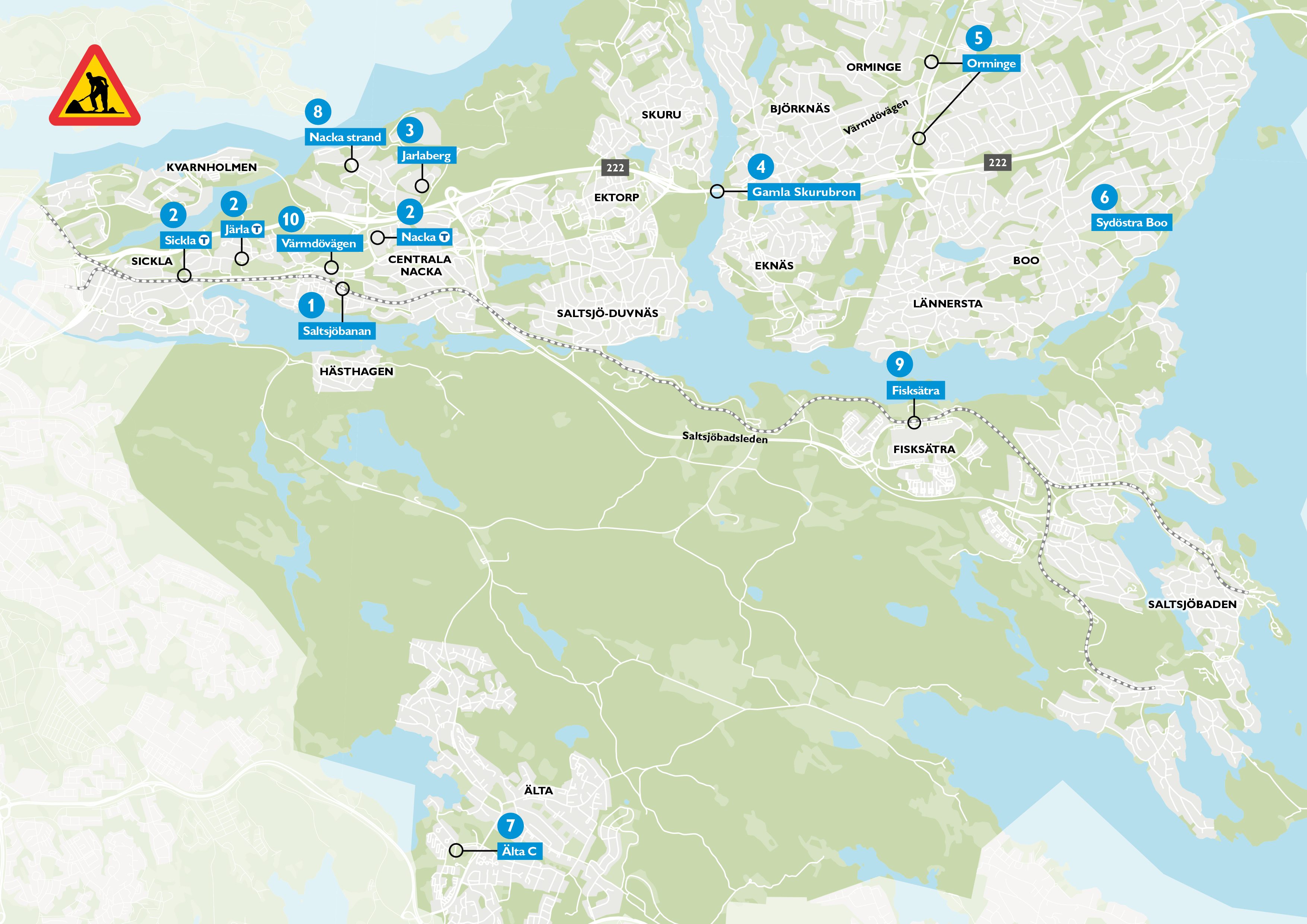 Karta trafikpåverkande arbeten