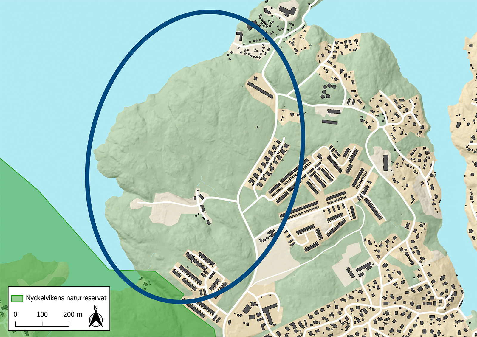 Karta över utredningsområdet