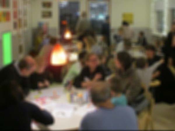 En samling av människor 