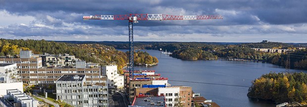 Översiktsbild av Värmdövägen