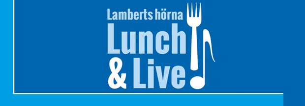 Logotyp. Lunch och Live på Lamberts hörna