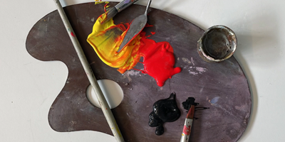 Skaparverkstad- måla på canvas