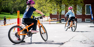 Cykelskolan tillbaka i Nacka