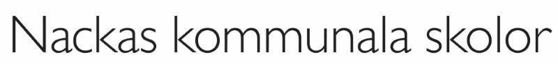 Logotyp Nackas kommunala skolor